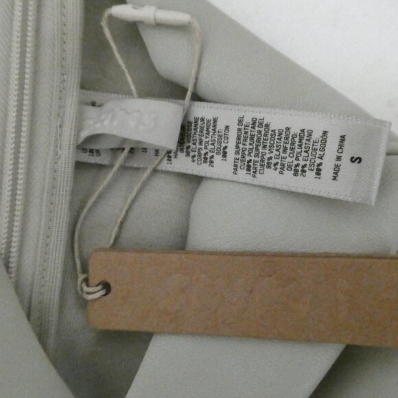 SKIMS Faux Leather mock neck bodysuit NWT sz S Shell - Picture 4 of 10